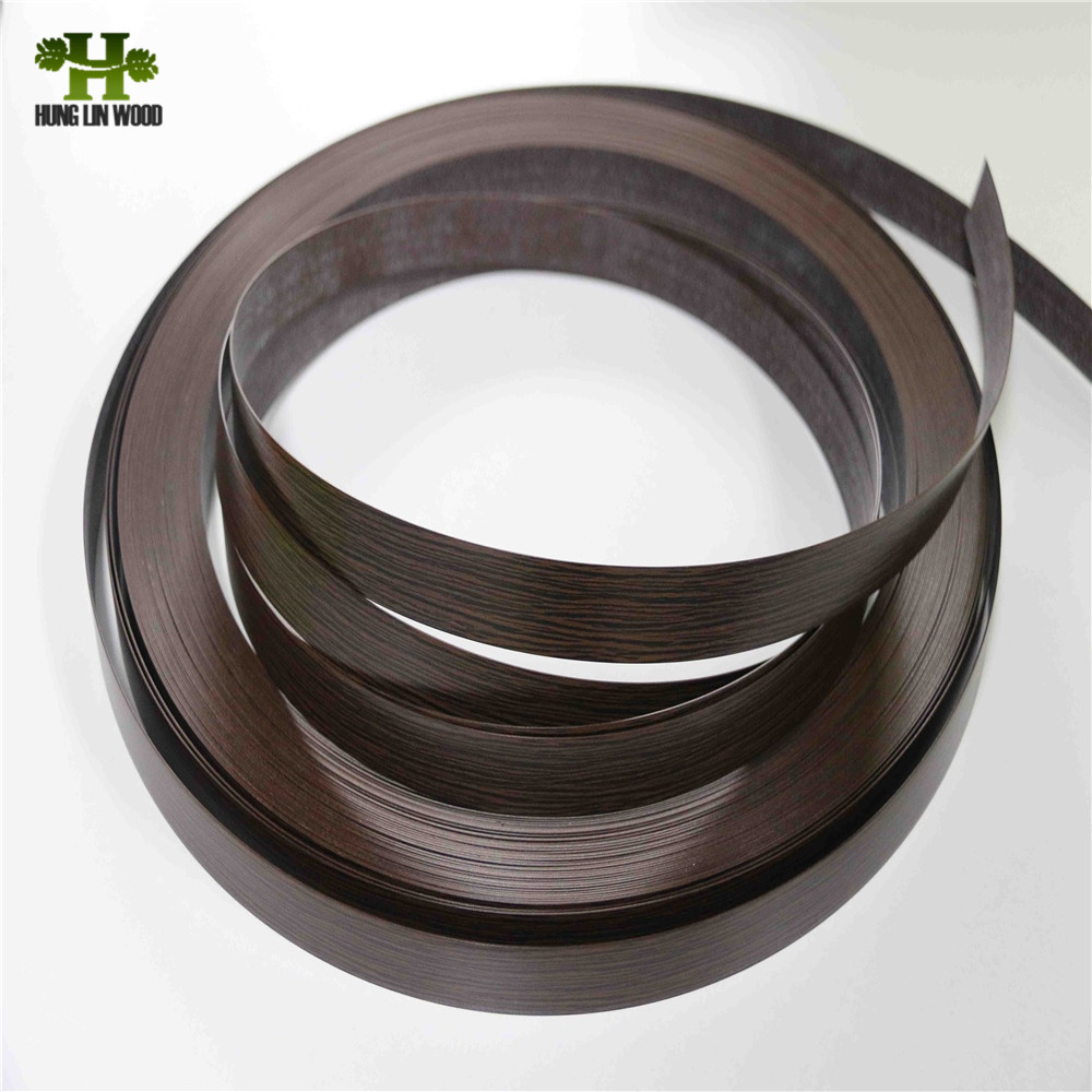 Solid Colour/Embossed/Wood Grain/High Glossy PVC Edge Banding From Hunglin Factory