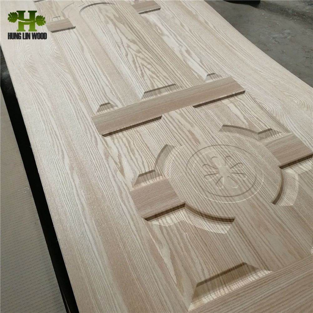 Wood Veneer/Melamine Paper Moulded MDF/Plywood Door Skin