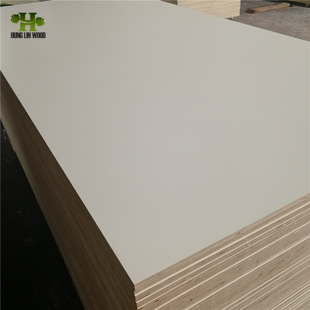 White Color Double Sides 18mm Melamine Laminated Plywood
