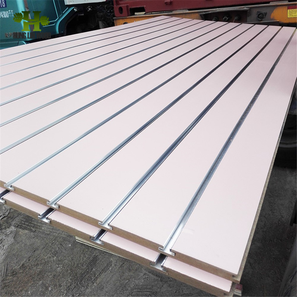 High Quality 18mm Slotted MDF Board for Supermarket