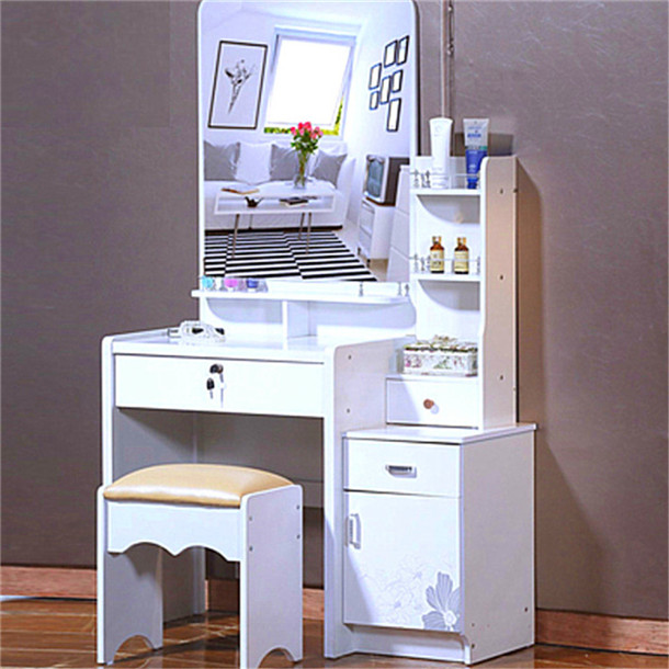 Custom-Made Chinese Manufacturer Supply Directly Simple Design Mirrored Dressing Table