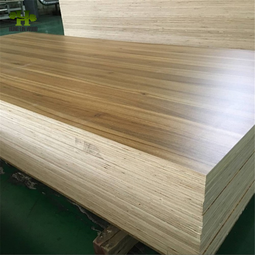 E0/E1/E2 Glue Poplar/Hardwood Core Melamine Paper Faced Plywood for Furniture
