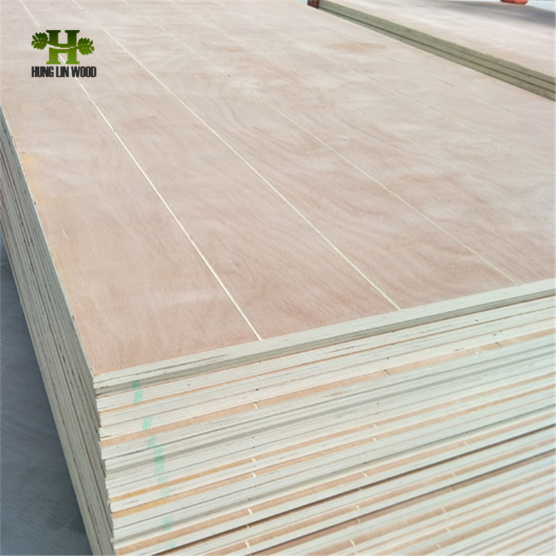  Best Quality Grooved Commercial Plywood, Furniture Grade Slotted Plywood