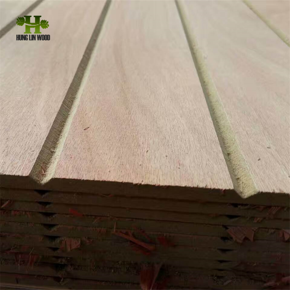 V Shape Slots Plywood for Floor/Indoor Furniture & Deocration
