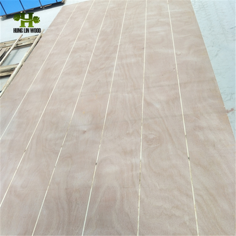 7mm 9mm 12mm Factory Sell Grooved Slotted Radiata Pine Plywood, CDX