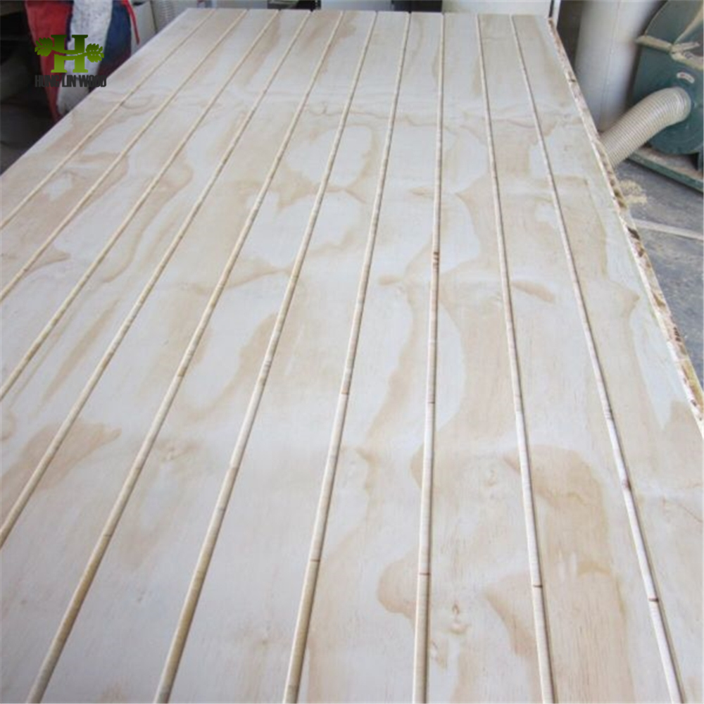 9/12/17mm Pine Faced CD Non-Structural Commercial Laminated Plywood, Grooved Plywood for Sell