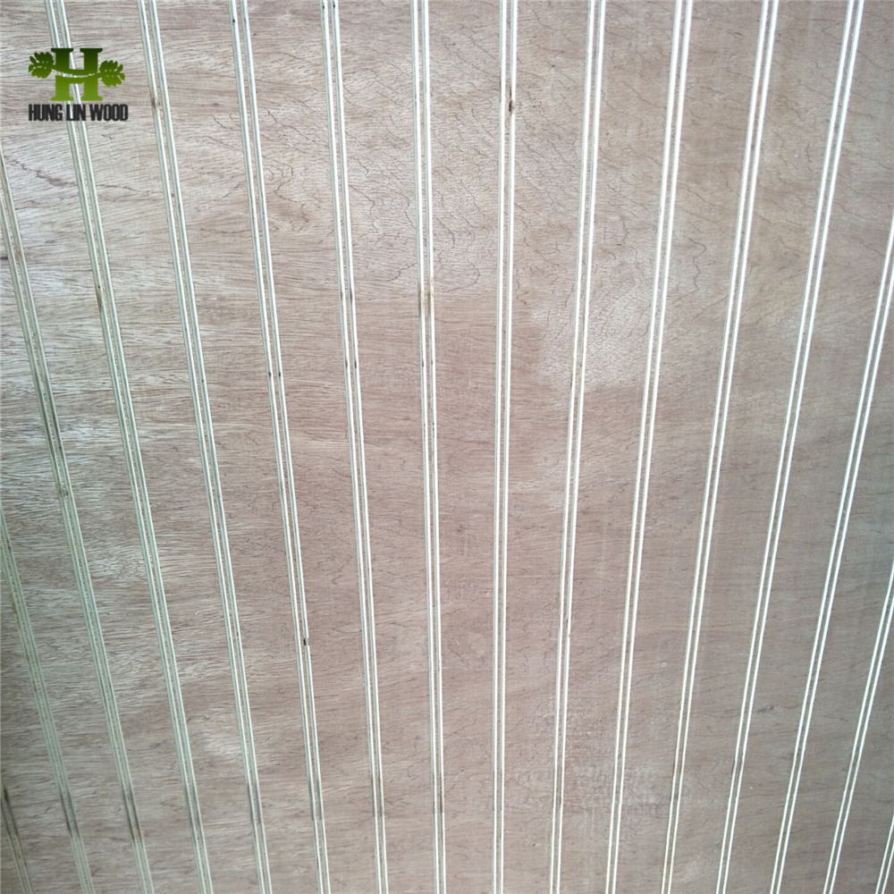 1220*2440mm BB/BB, BB/CC China supply slotted/grooved Plywood