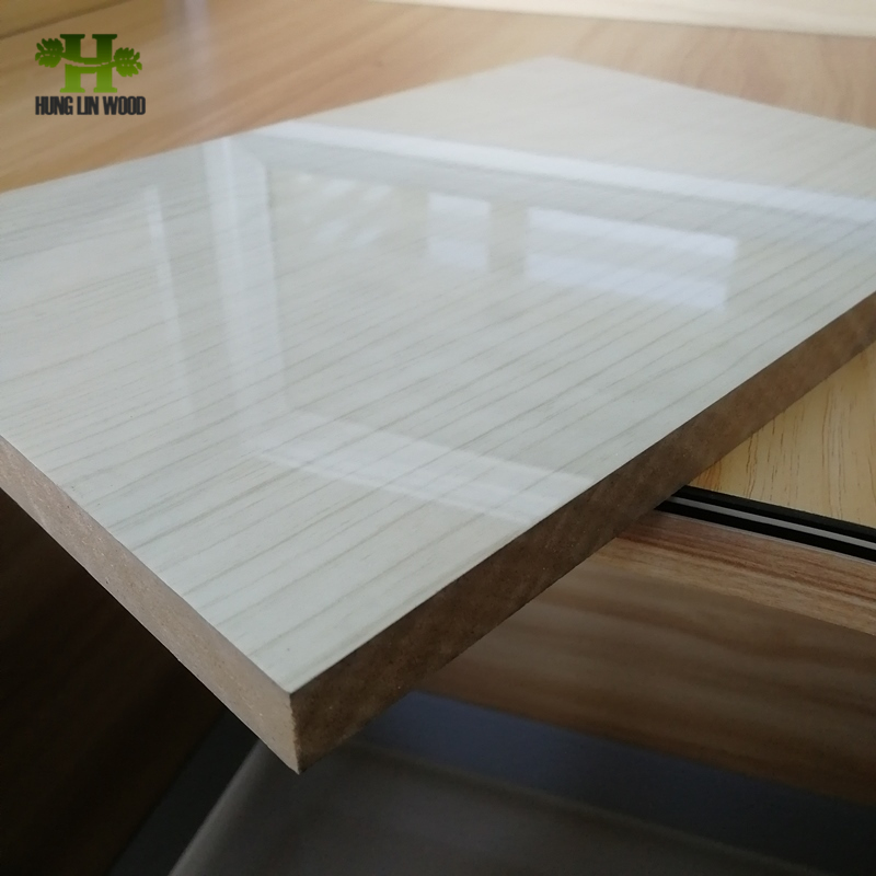 Solid Color/Wood Grain UV MDF Board for Furniture