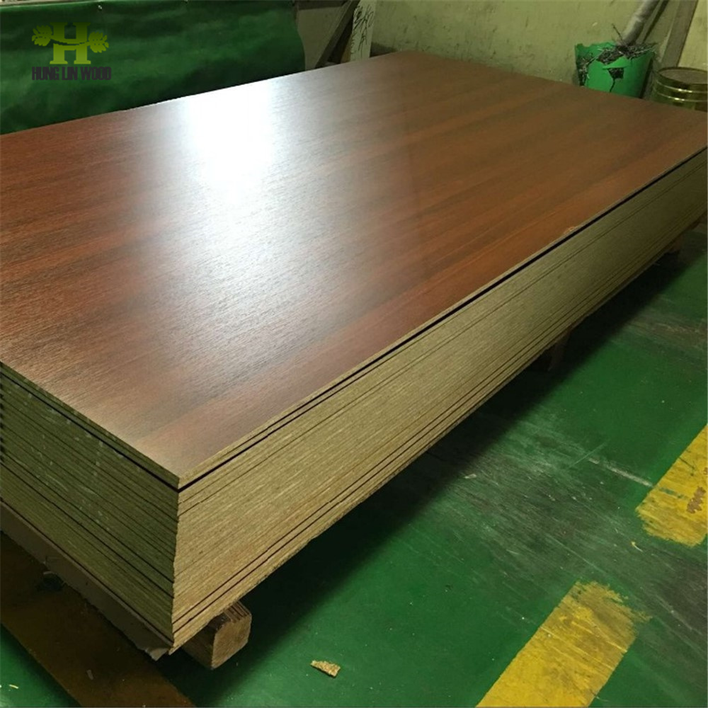 18mm Wood Grain Color Melamine Faced Particle Board for Door