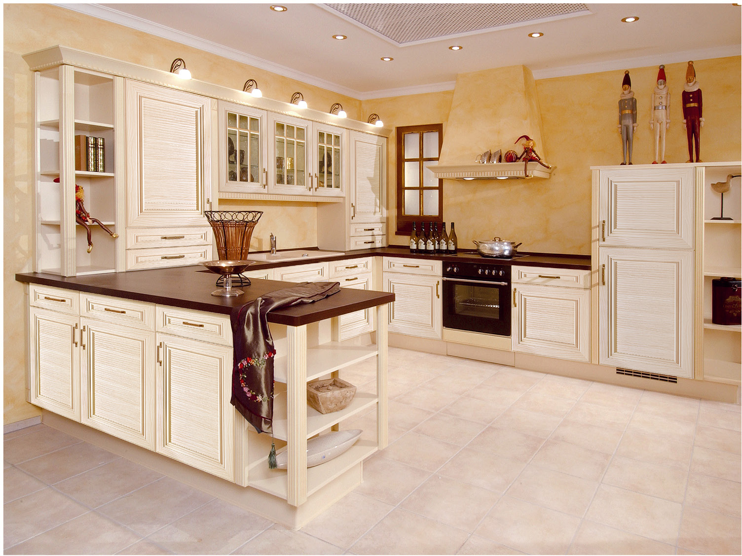 Modern Kitchen Customized Lacquer Furniture Melamine Kitchen Cabinet