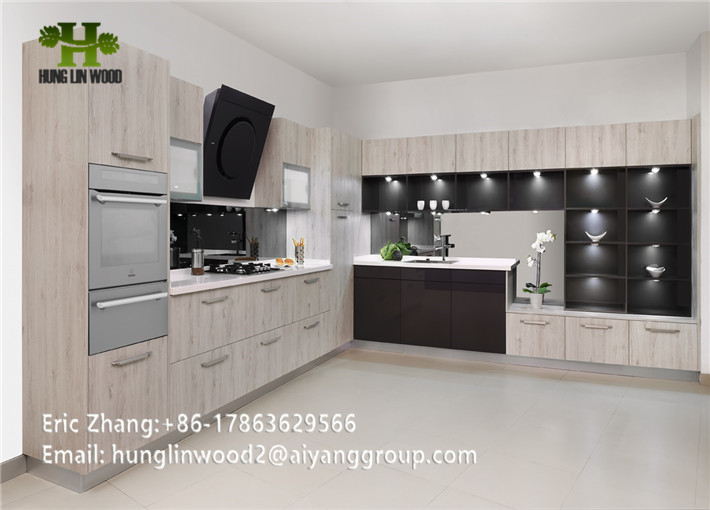 Lacquer Bespoke Fitted Kitchen Cabinets Made in China