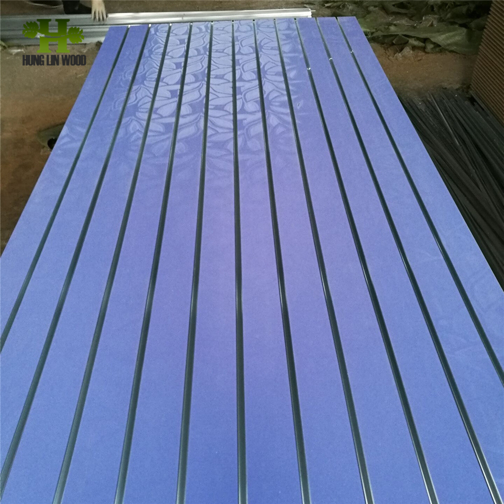 15mm 18mm High Gloss Slotted Wood Panel MDF