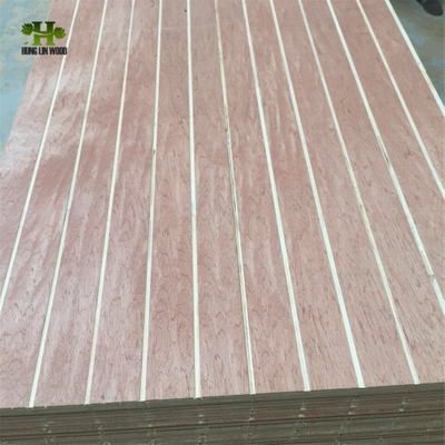 W and V Types Groove Plywood 9mm Grooved Pine Plywood