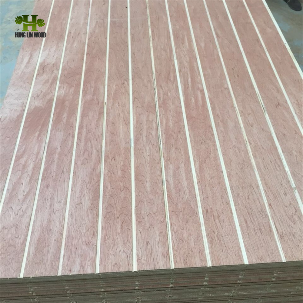 1220*2440mmm Paper Overlay Plywood with slotted design