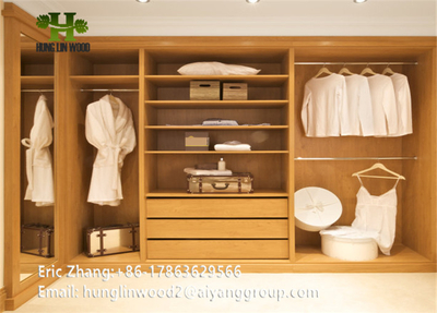 European Classic Design Wooden Wardrobe Bedroom Furniture Walk-in Wardrobe