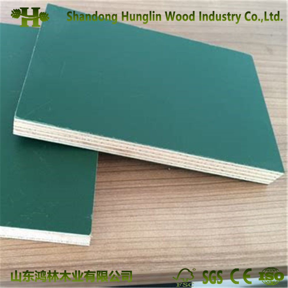 18mm Building Material Green Color PP Plastic Film Faced Plywood