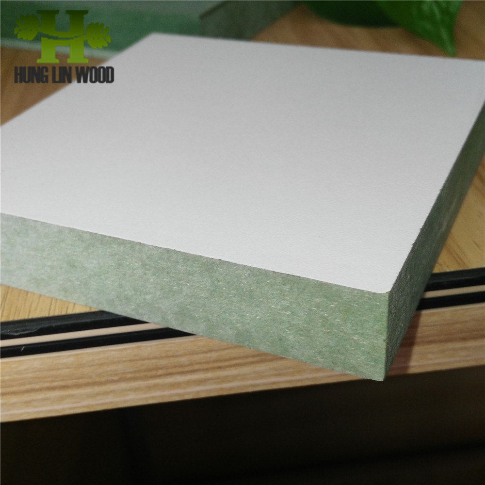 Wood Fiber 4*8 Size Hmr /Water-Proof White Color Melamine MDF