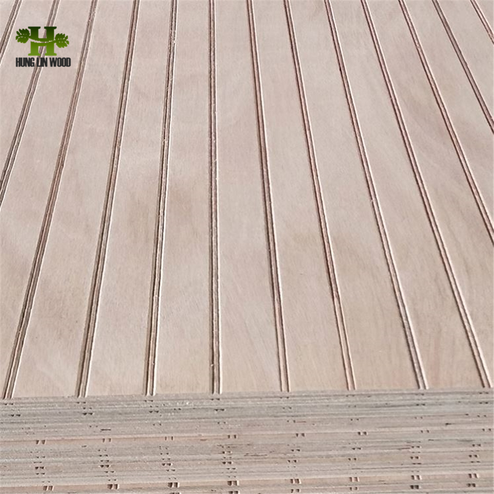 1220*2440mm Furniture W shape Grade Slotted Plywood