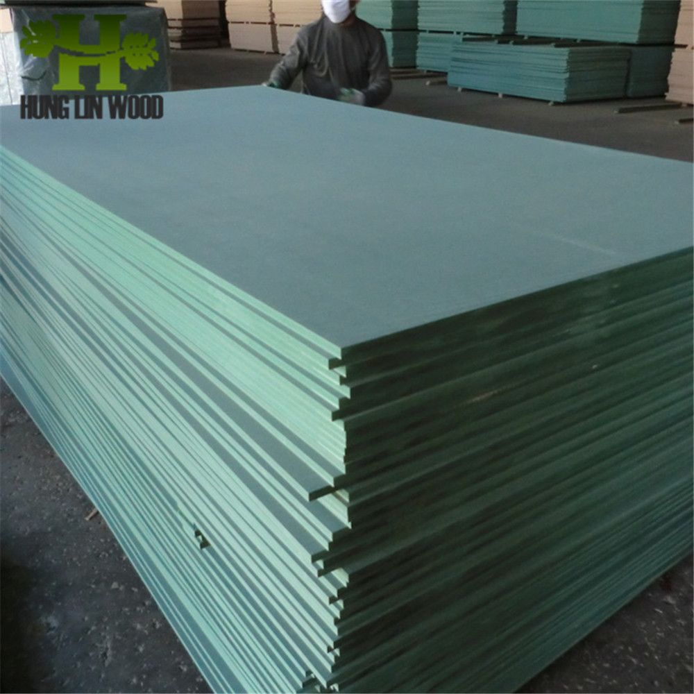 1220*2440*18mm Water Resistant Green MDF with Cheap Price
