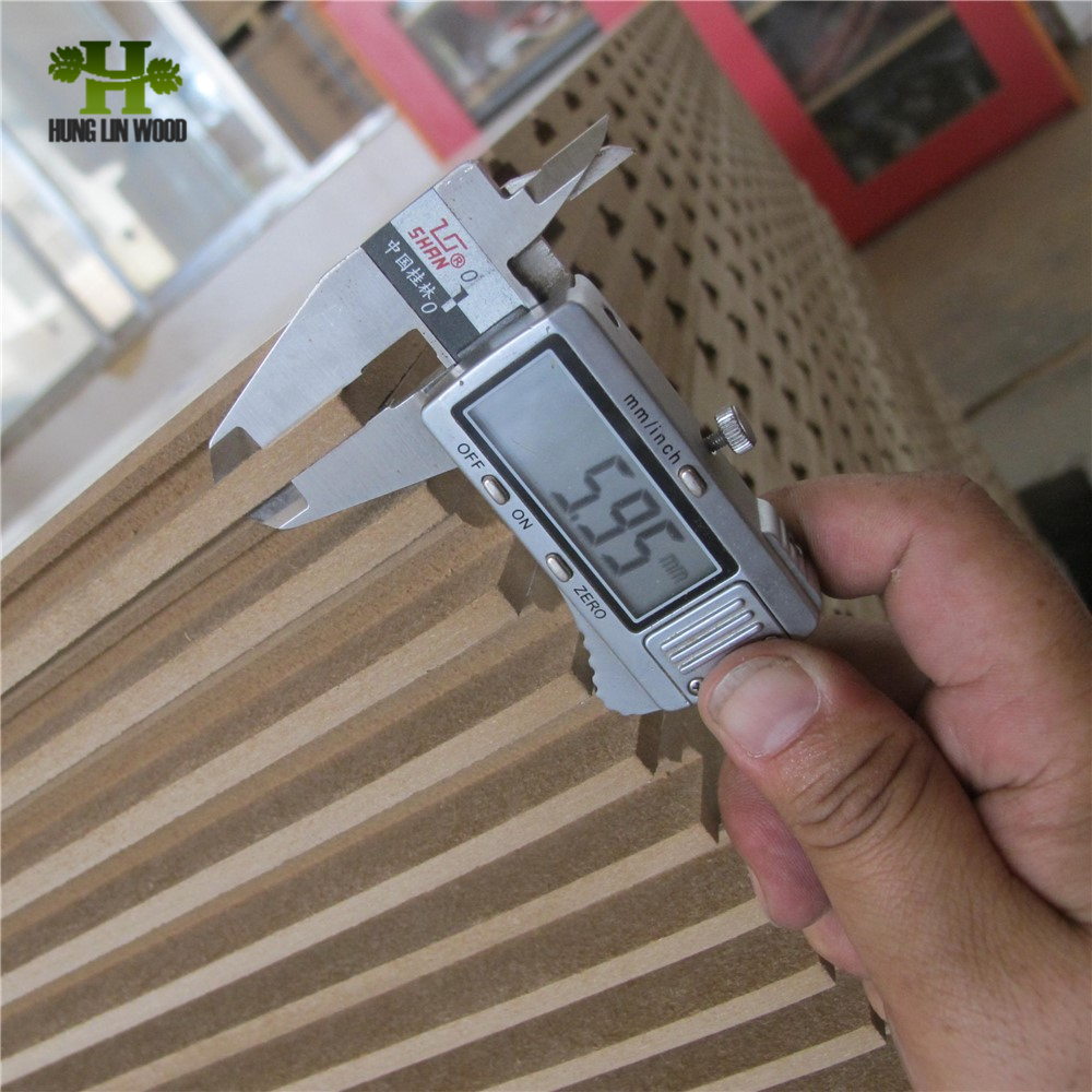 17mm Melamine Paper Faced Slotted MDF with Aluminum