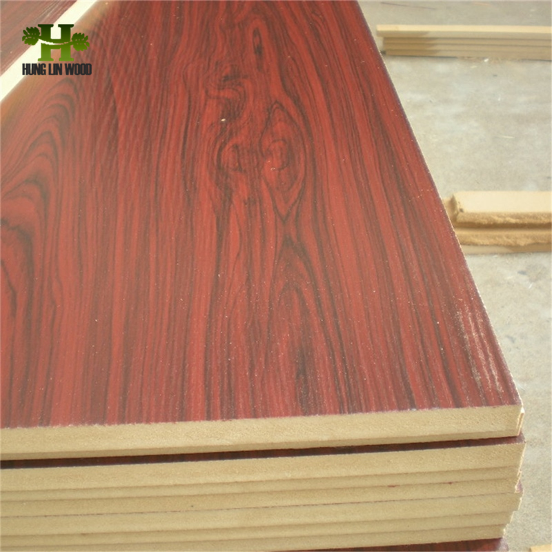 High Quality Wood Grain Color Fancy Color Masinia Color Melamine Faced MDF for Africa Market