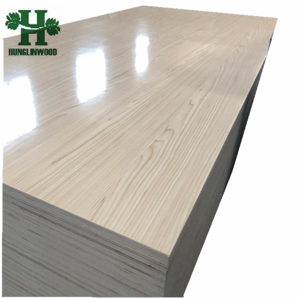 UV Plywood Glossy Melamine Face Plywood / MDF for Furniture.
